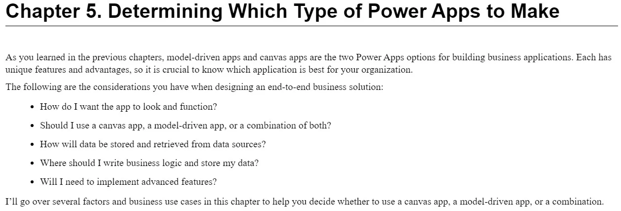 فصل 5 کتاب Learning Microsoft Power Apps