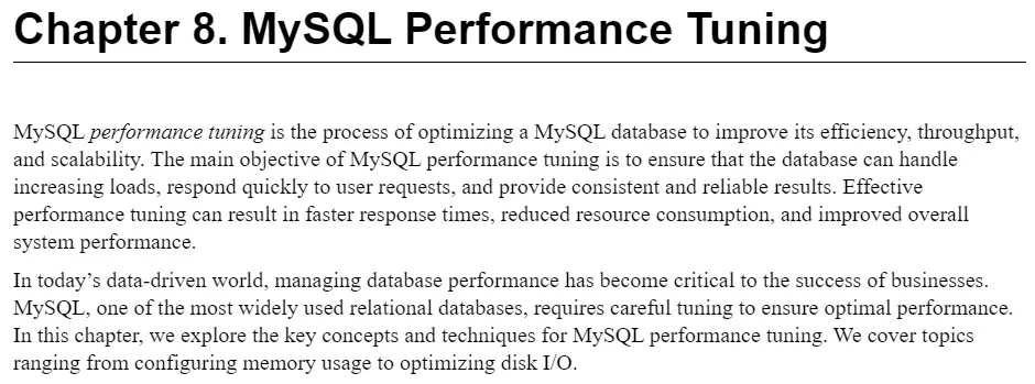 فصل 8 کتاب Hands-On MySQL Administration