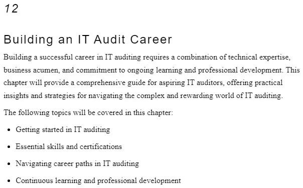 فصل 12 کتاب IT Audit Field Manual