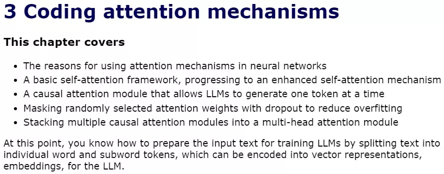 فصل 3 کتاب Build a Large Language Model (from Scratch)
