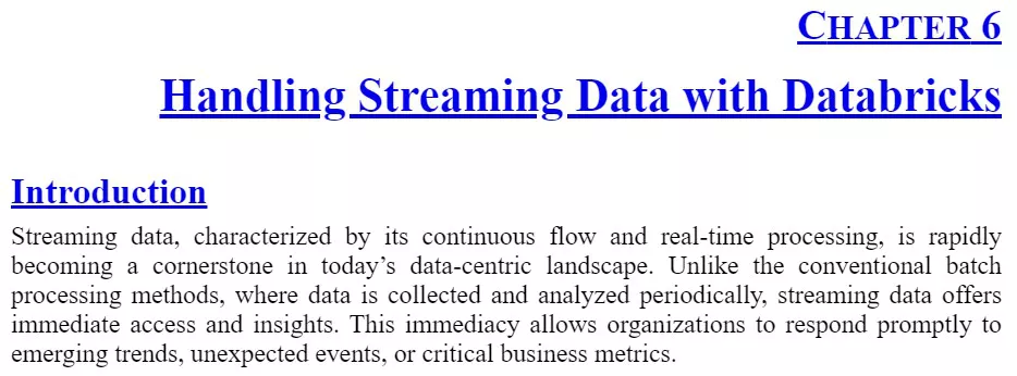 فصل 6 کتاب Mastering Data Engineering and Analytics with Databricks