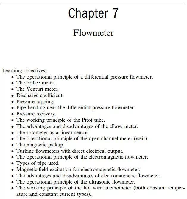 فصل 7 کتاب Fundamentals of Industrial Instrumentation ویرایش دوم