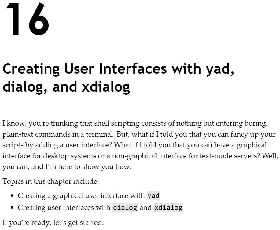 فصل 16 کتاب The Ultimate Linux Shell Scripting Guide