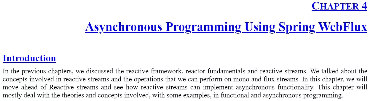فصل 4 کتاب Mastering Spring Reactive Programming for High Performance Web Apps