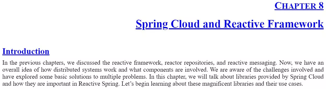 فصل 8 کتاب Mastering Spring Reactive Programming for High Performance Web Apps