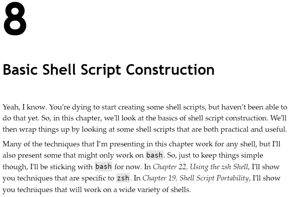 فصل 8 کتاب The Ultimate Linux Shell Scripting Guide