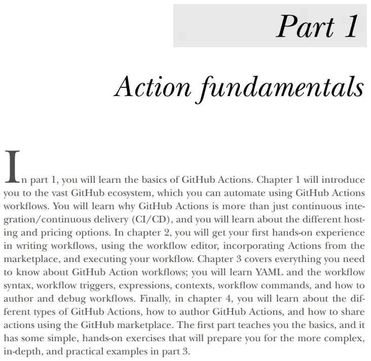 بخش 1 کتاب Github Actions in Action