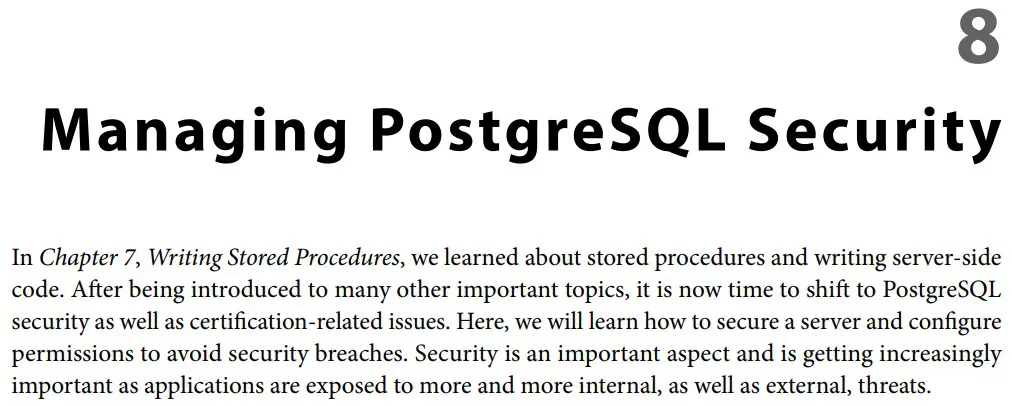 فصل 8 کتاب Mastering PostgreSQL 17 ویرایش ششم