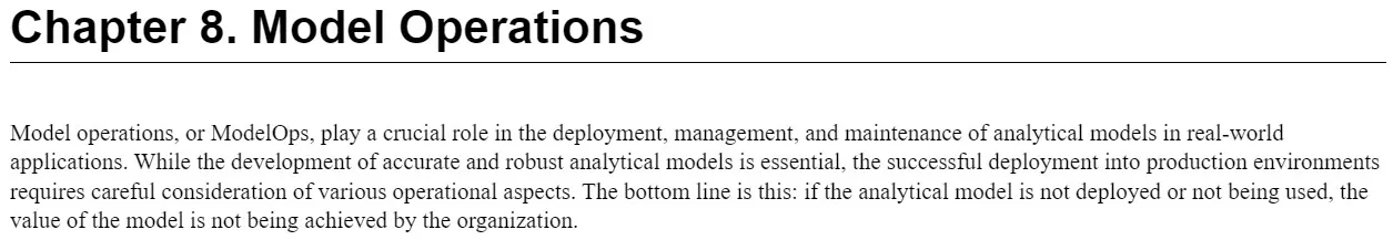 فصل 8 کتاب Modern Business Analytics