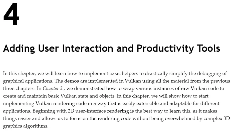 فصل 4 کتاب Vulkan 3D Graphics Rendering Cookbook ویرایش دوم