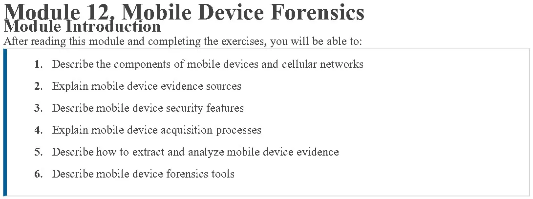 ماژول 12 کتاب Guide to Computer Forensics and Investigations ویرایش هفتم