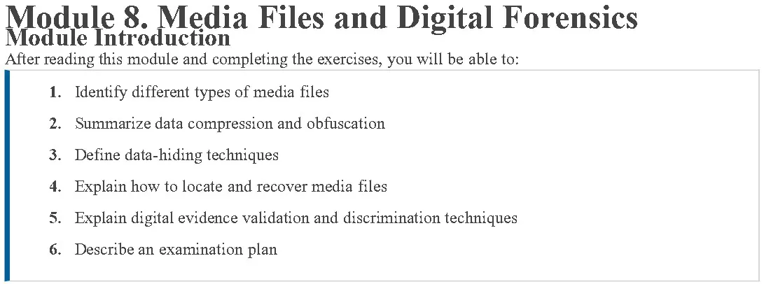 ماژول 8 کتاب Guide to Computer Forensics and Investigations ویرایش هفتم