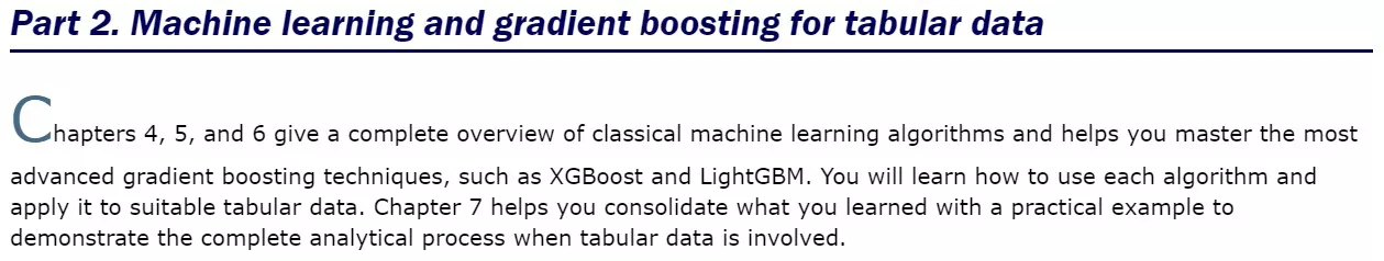 بخش 2 کتاب Machine Learning for Tabular Data