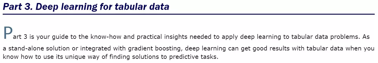 بخش 3 کتاب Machine Learning for Tabular Data