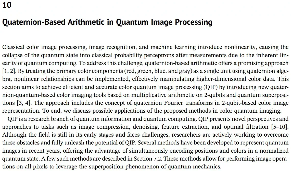 فصل 10 کتاب Quantum Image Processing in Practice