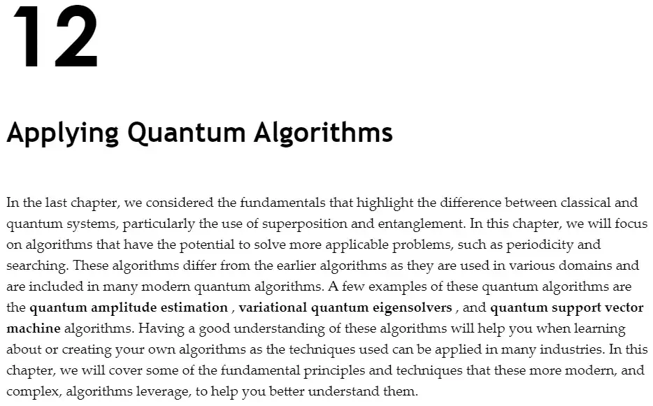 فصل 12 کتاب Learn Quantum Computing with Python and IBM Quantum ویرایش دوم