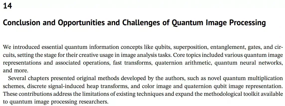 فصل 14 کتاب Quantum Image Processing in Practice