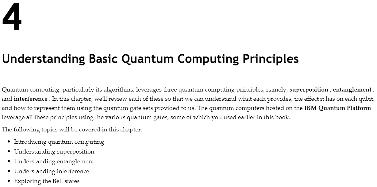 فصل 4 کتاب Learn Quantum Computing with Python and IBM Quantum ویرایش دوم