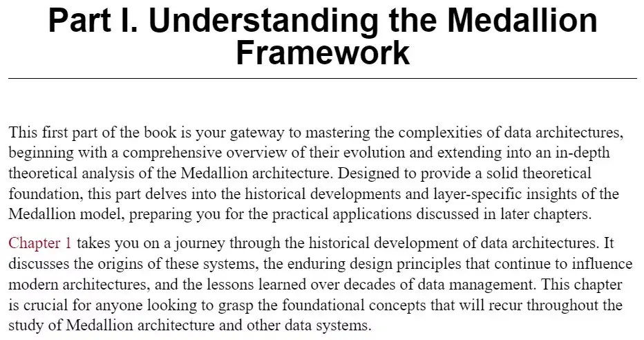 بخش 1 کتاب Building Medallion Architectures