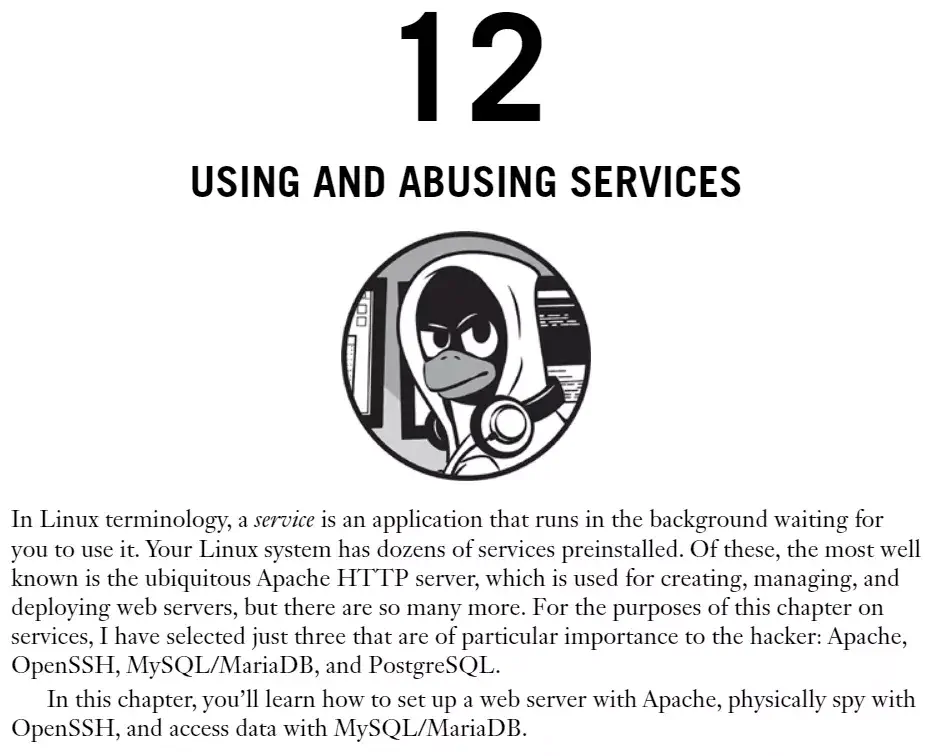 فصل 12 کتاب Linux Basics for Hackers ویرایش دوم