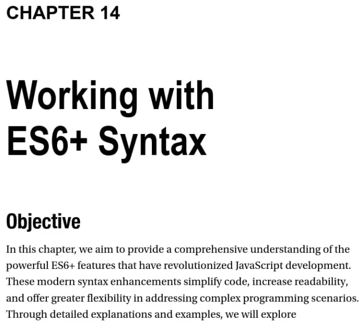 فصل 14 کتاب Beginning JavaScript Syntax