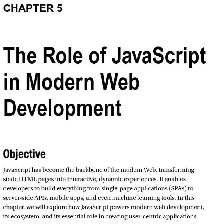 فصل 5 کتاب Beginning JavaScript Syntax