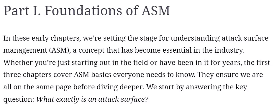 بخش 1 کتاب Attack Surface Management