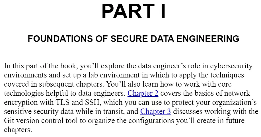بخش 1 کتاب Data Engineering for Cybersecurity