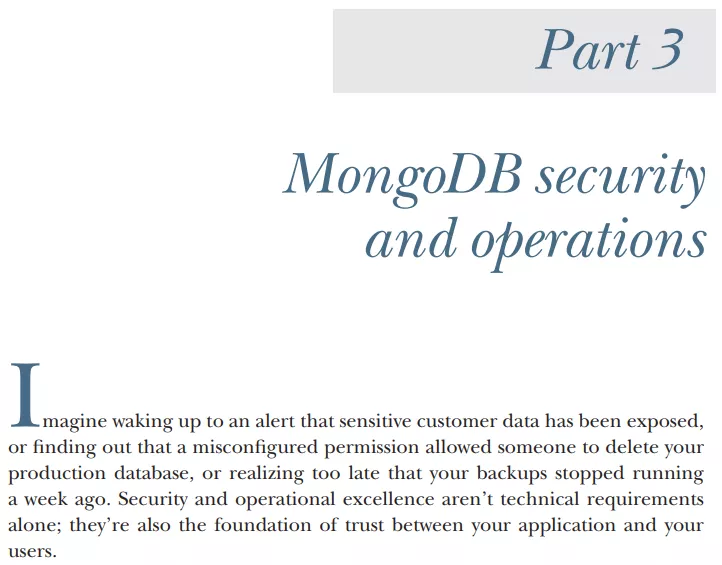 بخش 3 کتاب MongoDB in Action ویرایش سوم