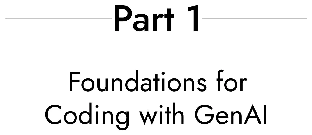 بخش 1 کتاب Supercharged Coding with GenAI