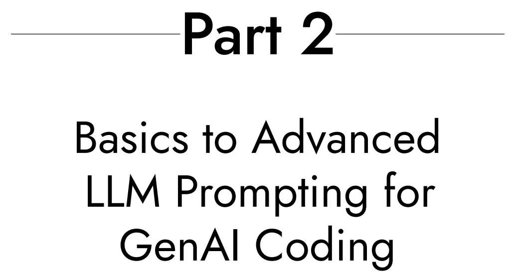 بخش 2 کتاب Supercharged Coding with GenAI