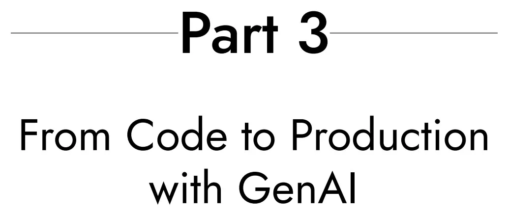 بخش 3 کتاب Supercharged Coding with GenAI
