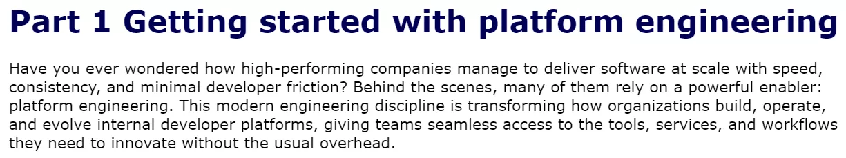 بخش 1 کتاب Effective Platform Engineering