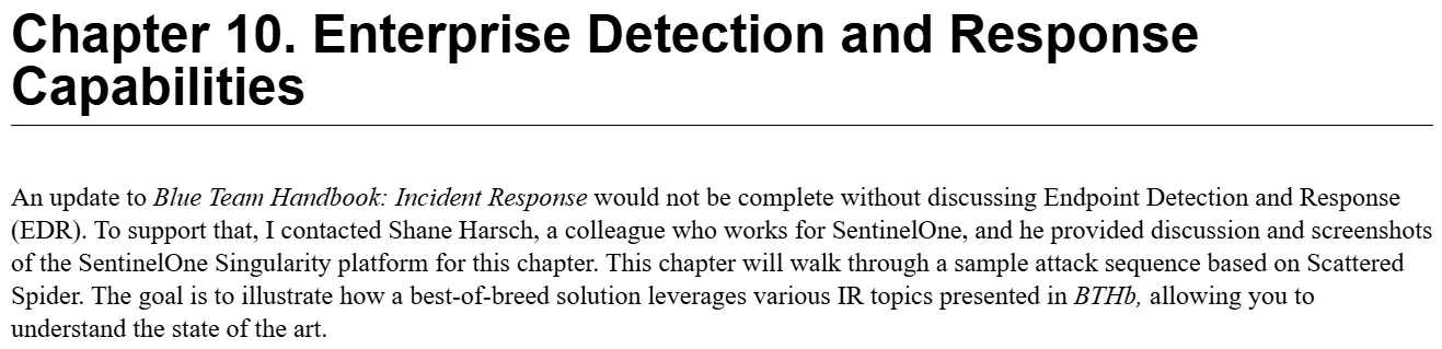 فصل 10 کتاب Blue Team Handbook