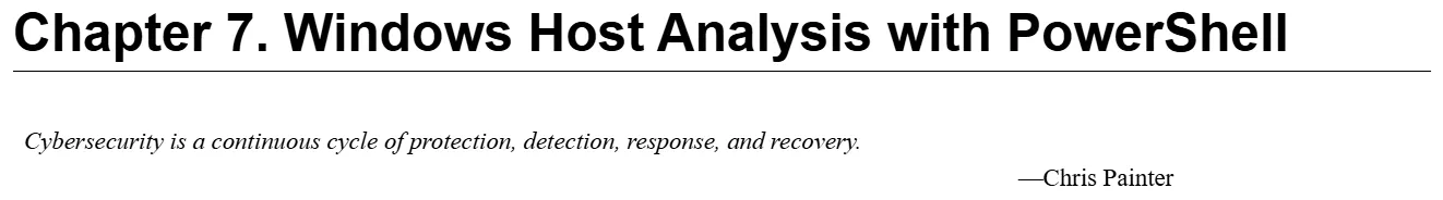 فصل 7 کتاب Blue Team Handbook