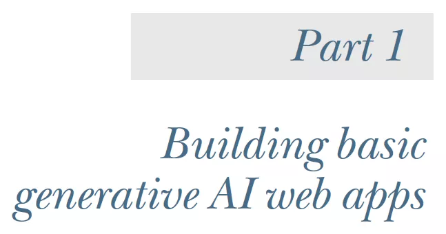 بخش 1 کتاب Build AI-Enhanced Web Apps