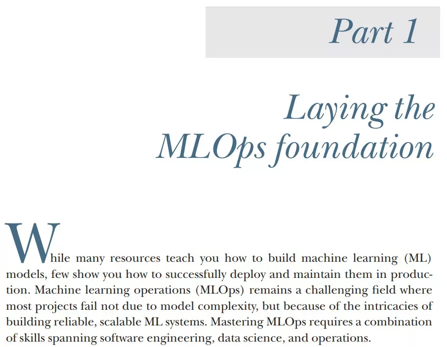 بخش 1 کتاب Machine Learning Platform Engineering