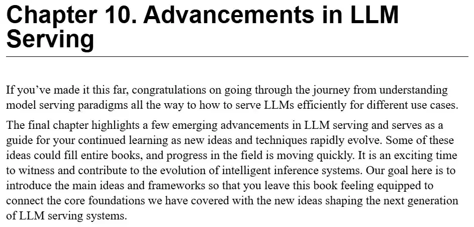 فصل 10 کتاب Hands-On LLM Serving and Optimization