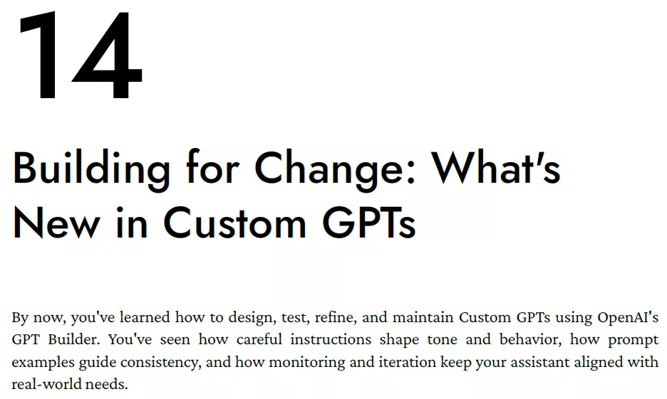 فصل 14 کتاب Creating Custom GPT with OpenAI GPT Builder