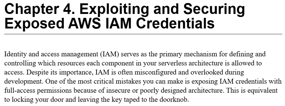 فصل 4 کتاب Learning Serverless Security