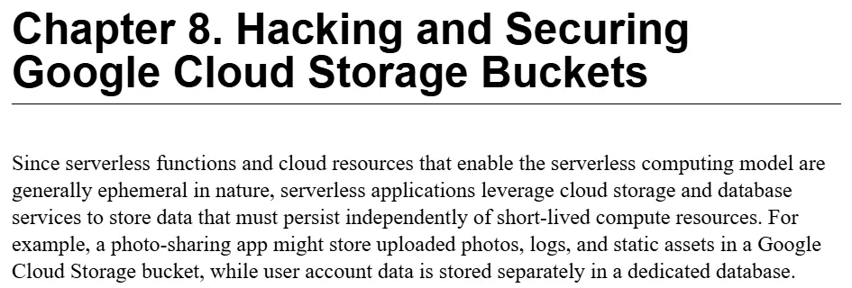 فصل 8 کتاب Learning Serverless Security