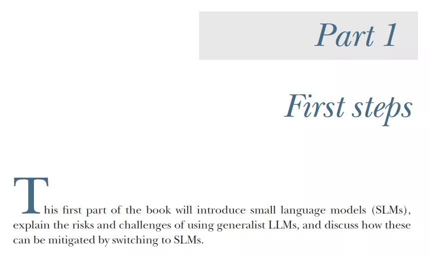 بخش 1 کتاب Domain-Specific Small Language Models
