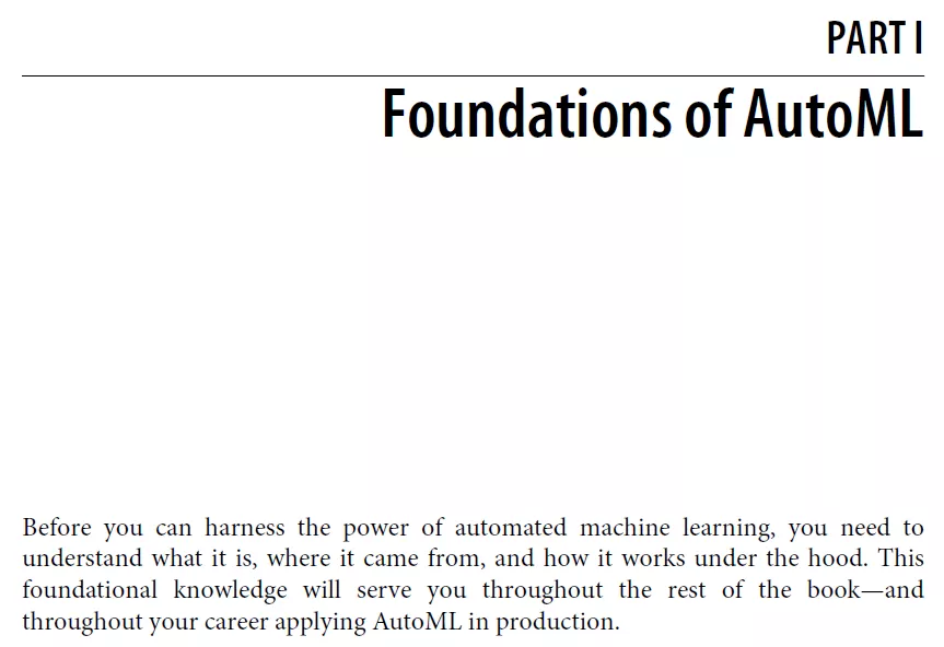 بخش 1 کتاب Learning AutoML