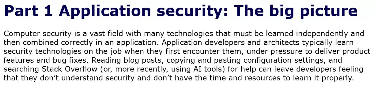 بخش 1 کتاب Software Security for Developers