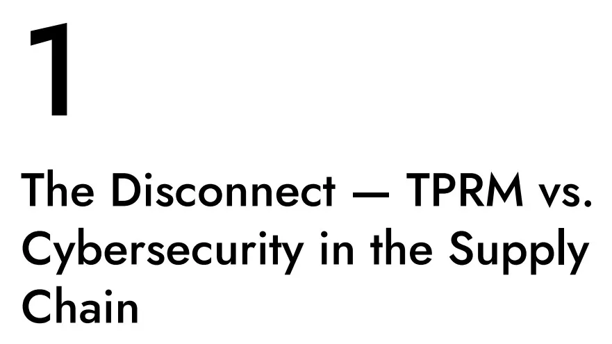 فصل 1 کتاب TPRM-Driven Supply Chain Cybersecurity