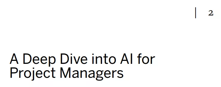 فصل 2 کتاب Managing AI Projects