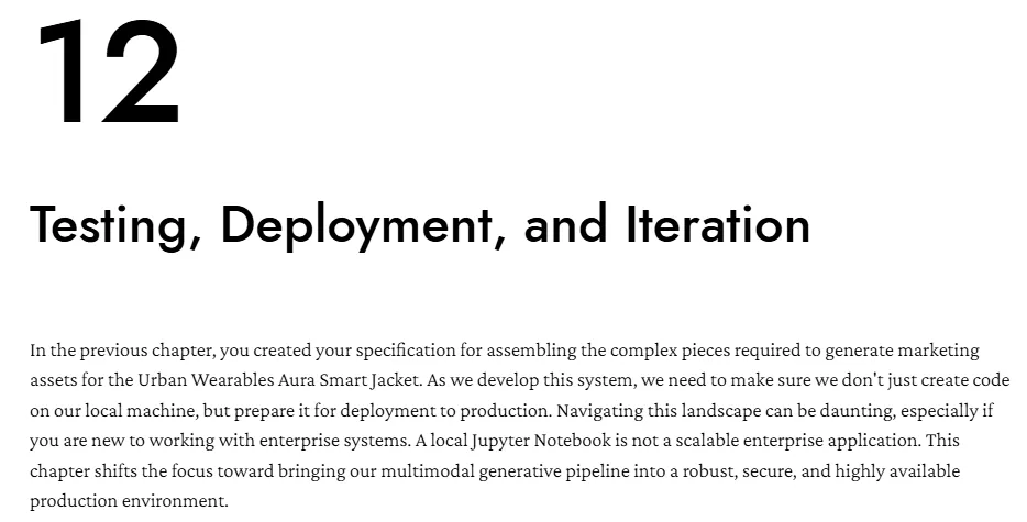 فصل 12 کتاب Multimodal Generative AI in the Enterprise