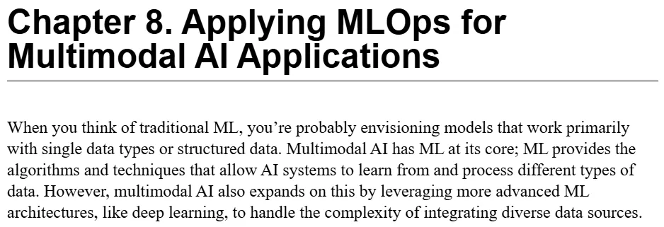 فصل 8 کتاب Data Engineering for Multimodal AI